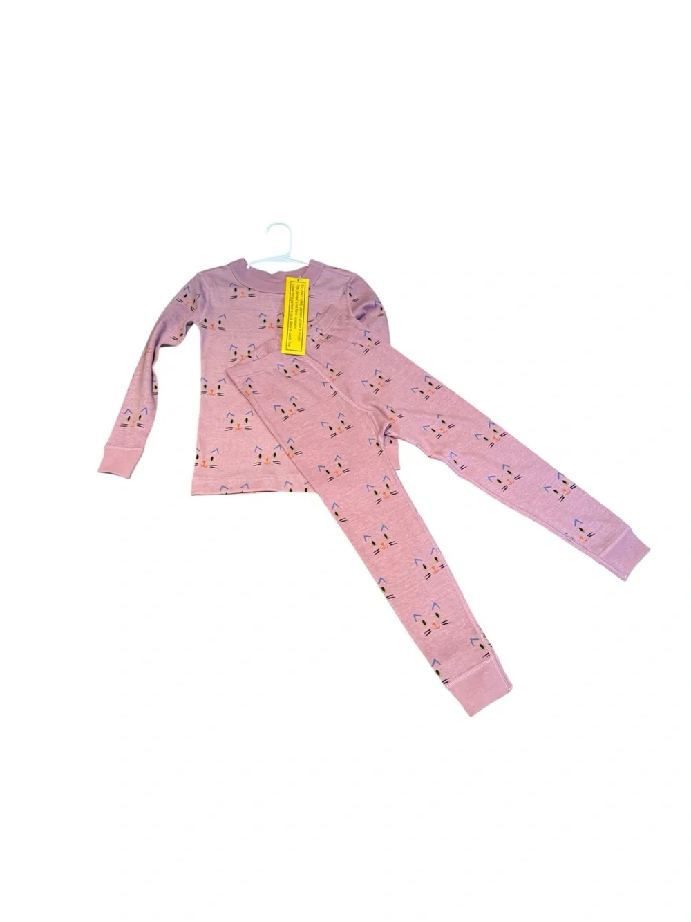 NWT Hanna Andersson Purple Cat Long Sleeve Pajamas Organic Cotton 4